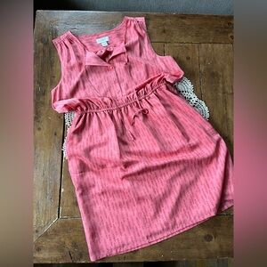 Ann Taylor LOFT Coral Sleeveless Dress size medium